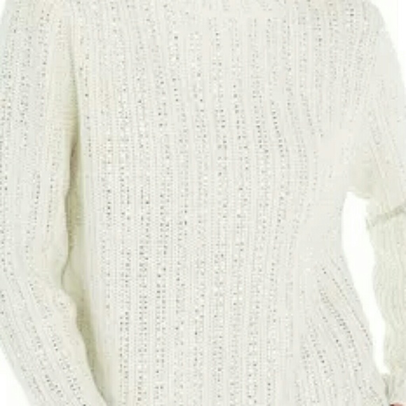 INC Sparkling Rhinestone Embellished Sweater - Picture 1 of 3